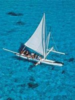 Bora Bora Holidays - sailing on clear blue waters