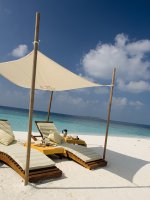 Beach Chairs Under Pergola